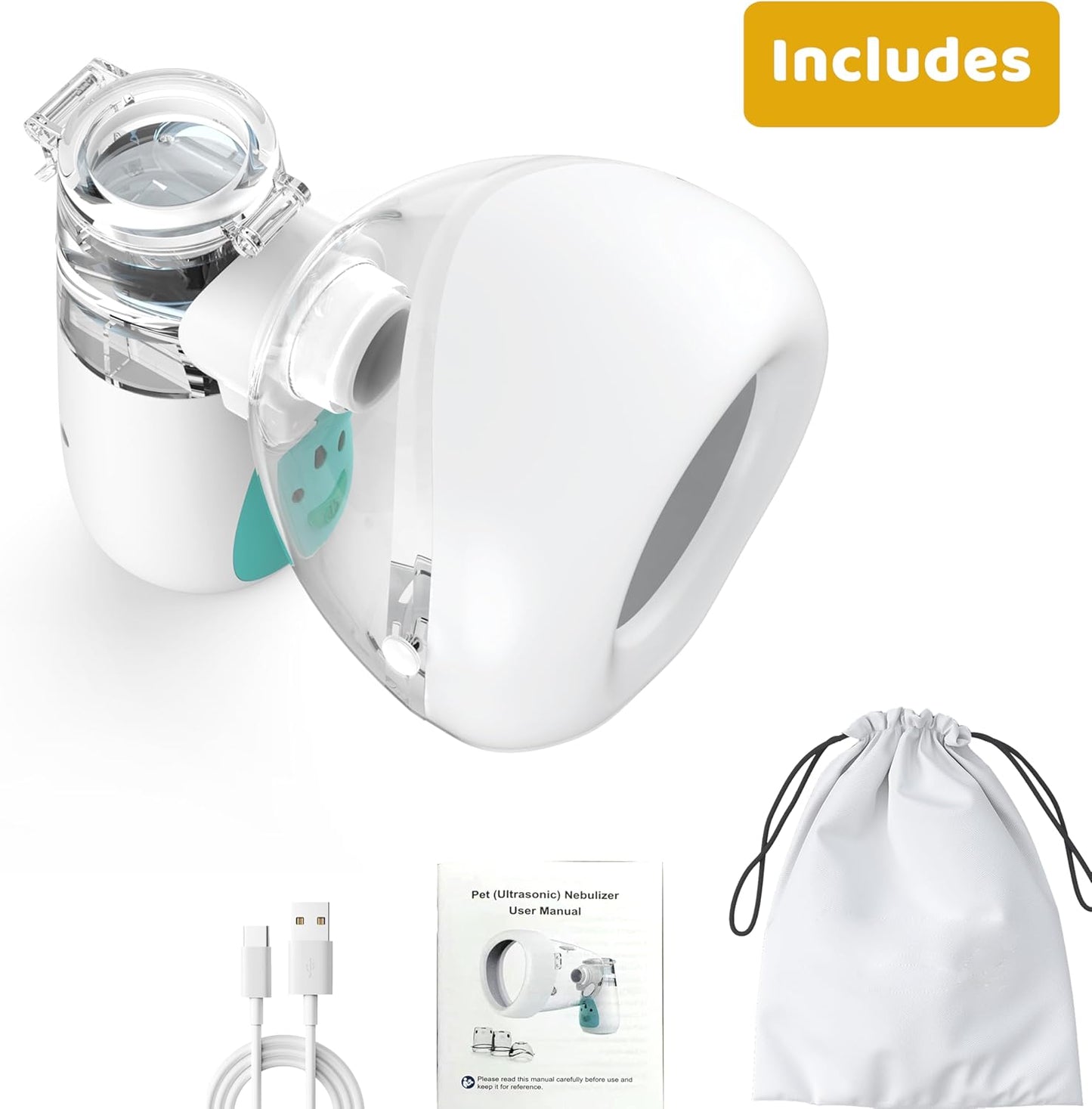 Pet Low Noise Nebulizer for Cats and Dogs