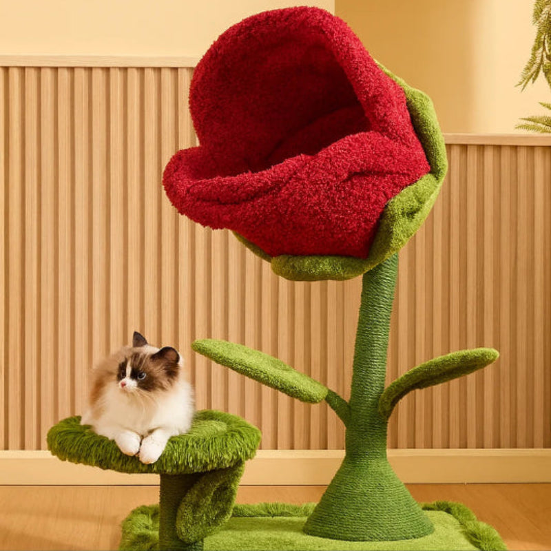 Rose Cat Tree Bed