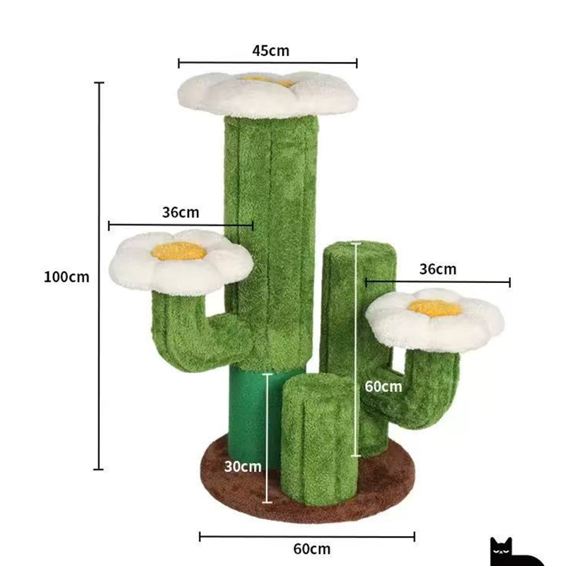 Deluxe Large Cactus Solid Cat Tree