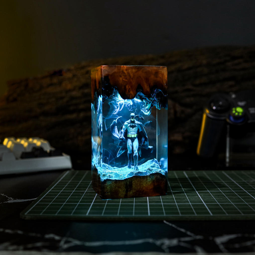 Custom Super Hero night light  Batman movie Epoxy Night Light