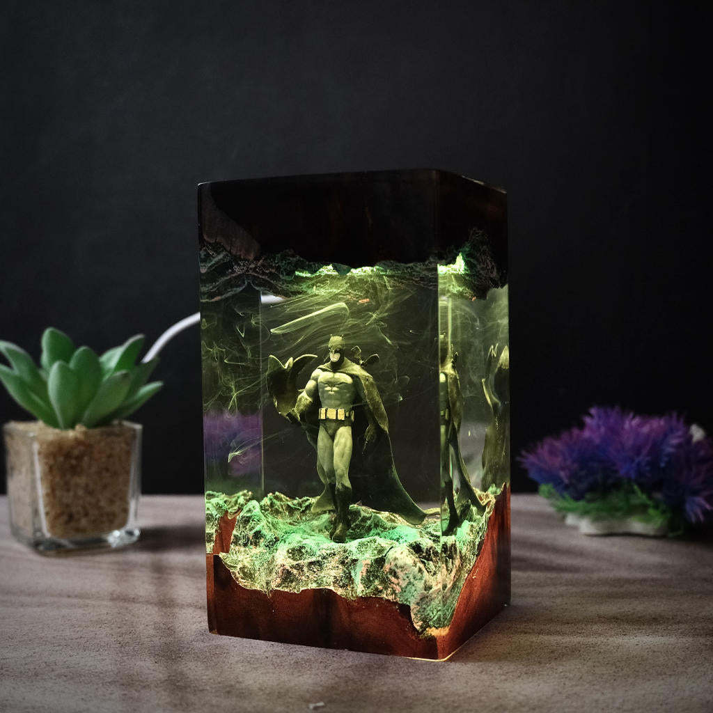 Custom Super Hero night light  Batman movie Epoxy Night Light
