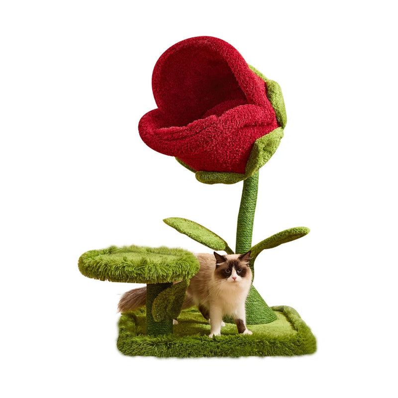Rose Cat Tree Bed
