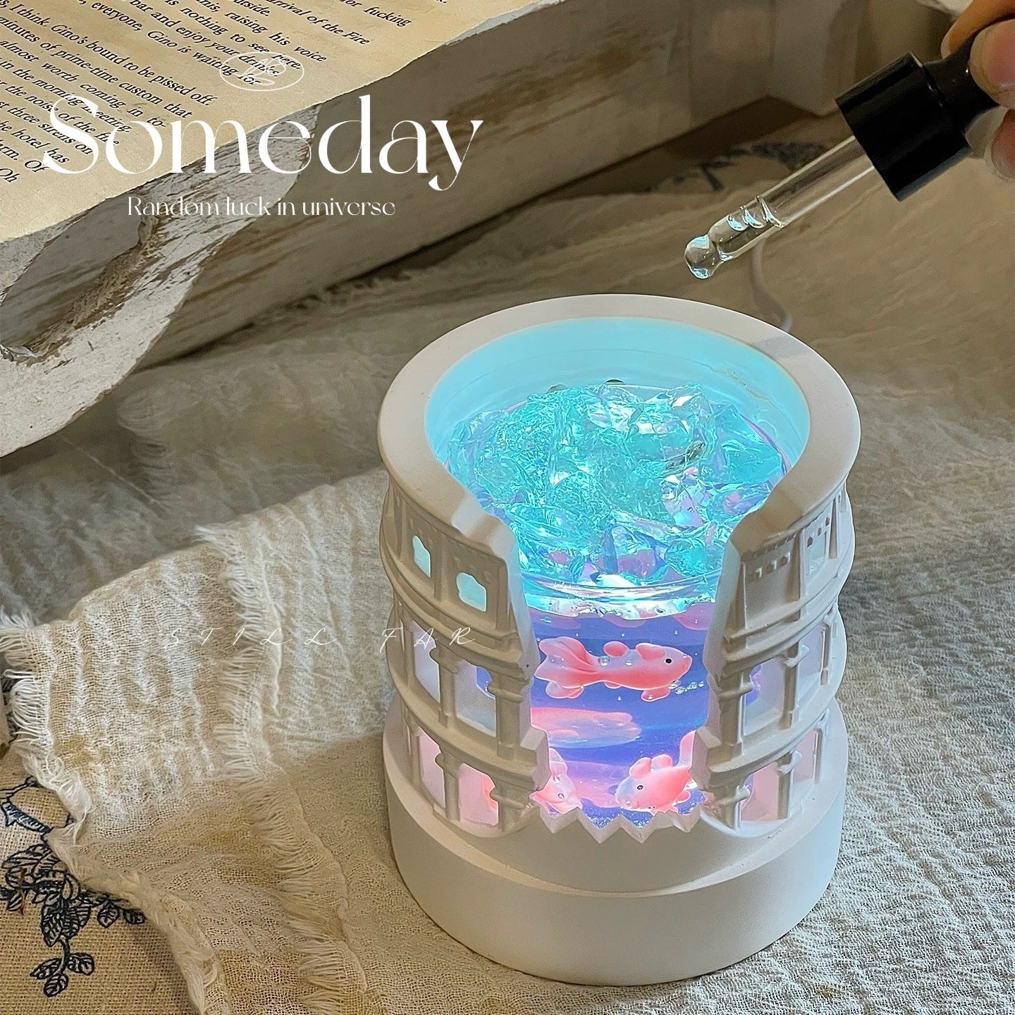 Goldfish Aroma Aromatherapy Diffuser Stone Night Light