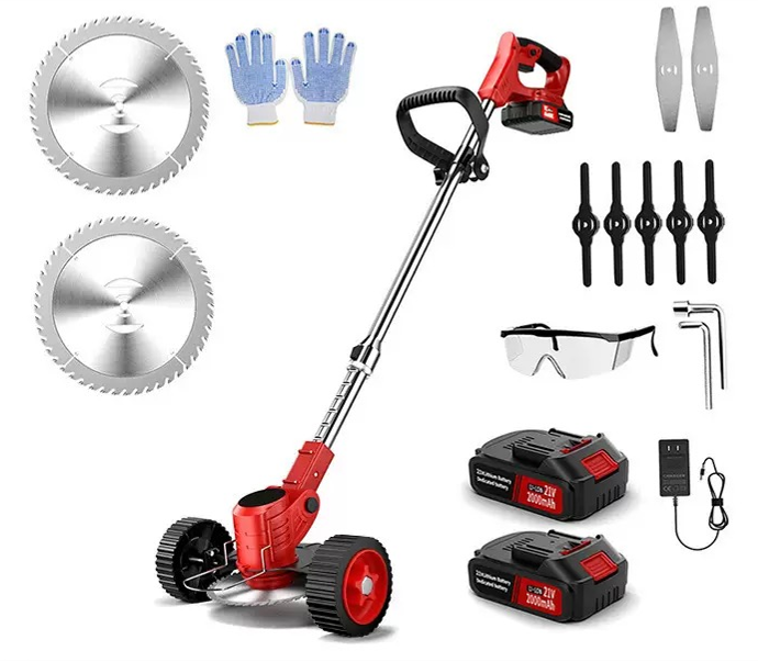 Cordless Weed Wacker with Wheels