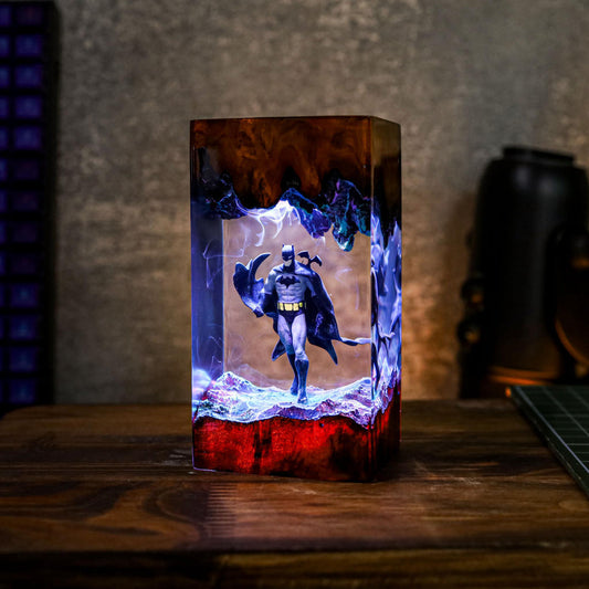 Custom Super Hero night light  Batman movie Epoxy Night Light