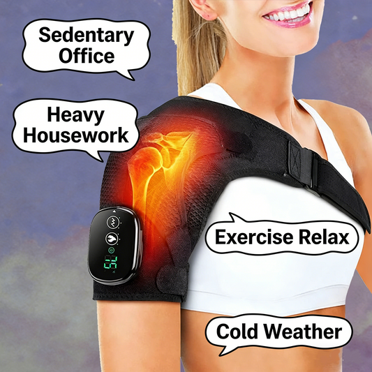Cordless Shoulder Heating Pad with Massage