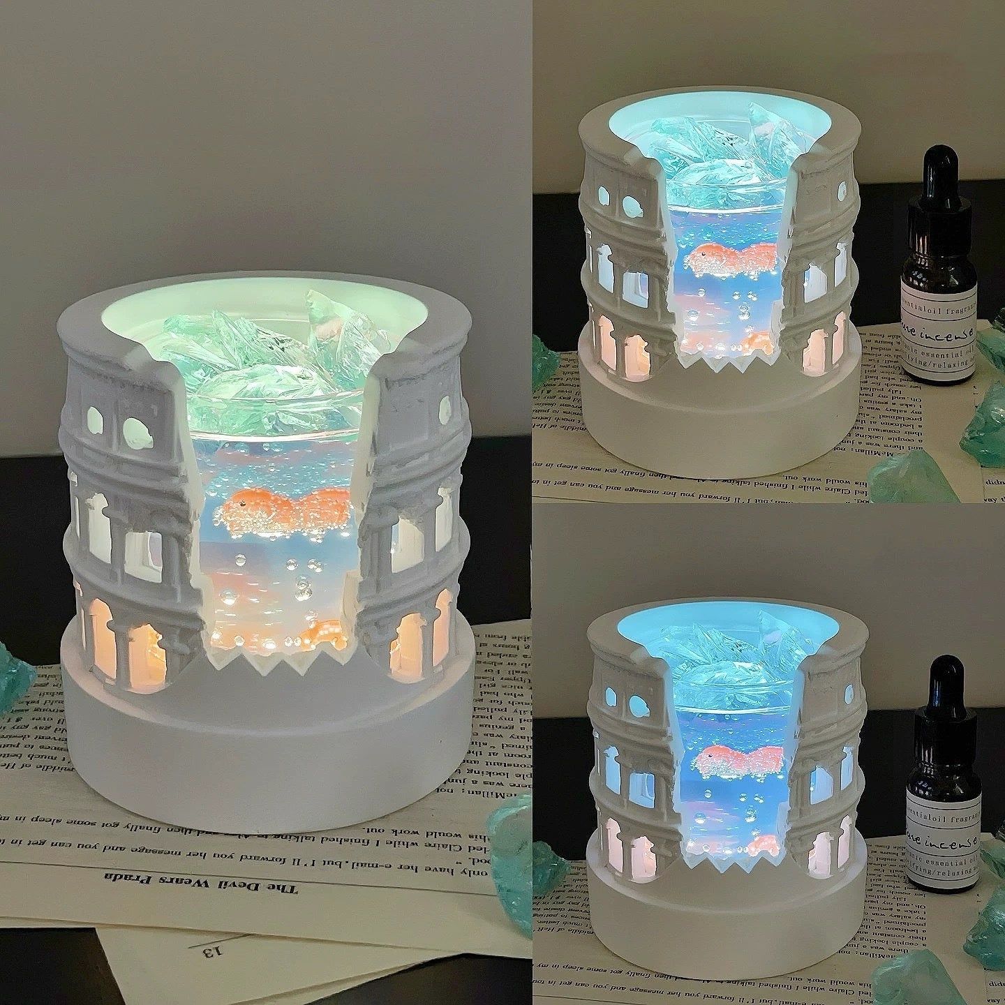 Goldfish Aroma Aromatherapy Diffuser Stone Night Light