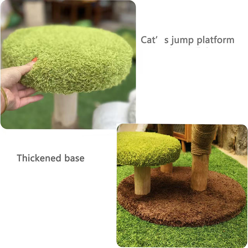 Flower & Wood Cat Tree