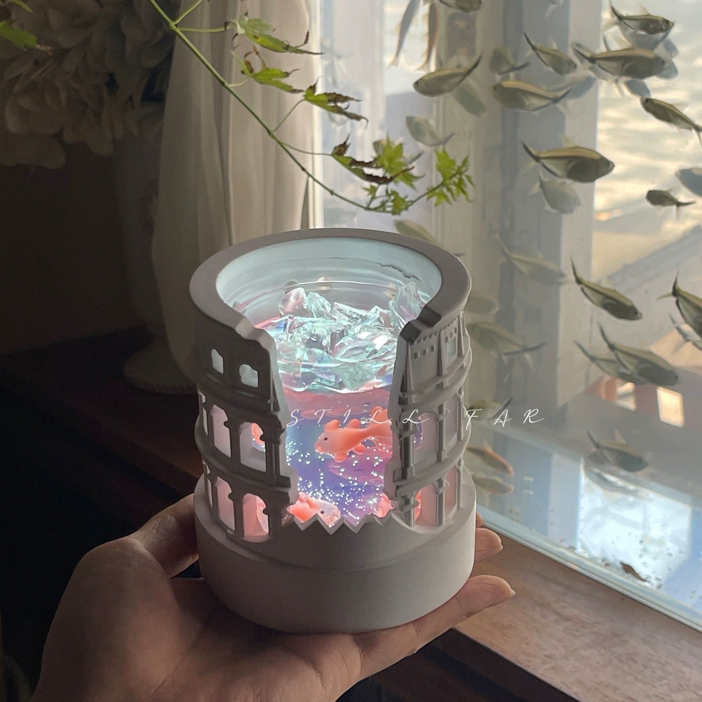 Goldfish Aroma Aromatherapy Diffuser Stone Night Light