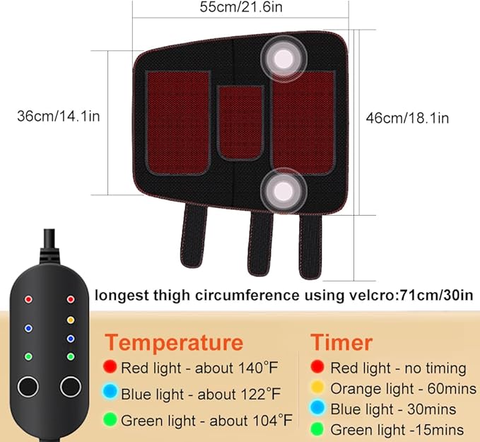 Herbal Heated & Vibration Massage for Thigh & Knee & Calf