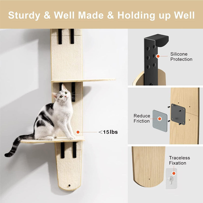 copaner Door Hanging Cat Tree 4-Levels Mounted Vertical 