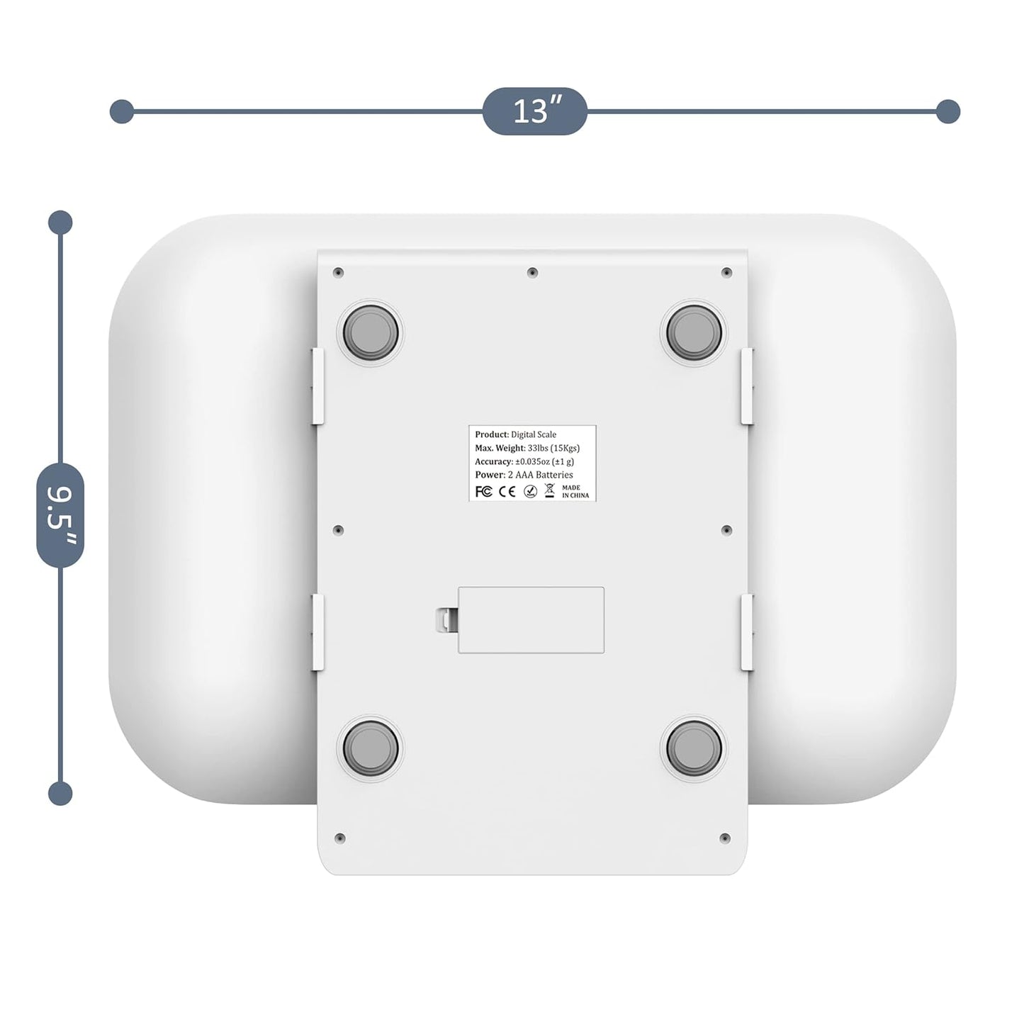 Digital Pet Scale for Puppy and Cats,  Weigh Capacity 33 lbs (±0.03oz)