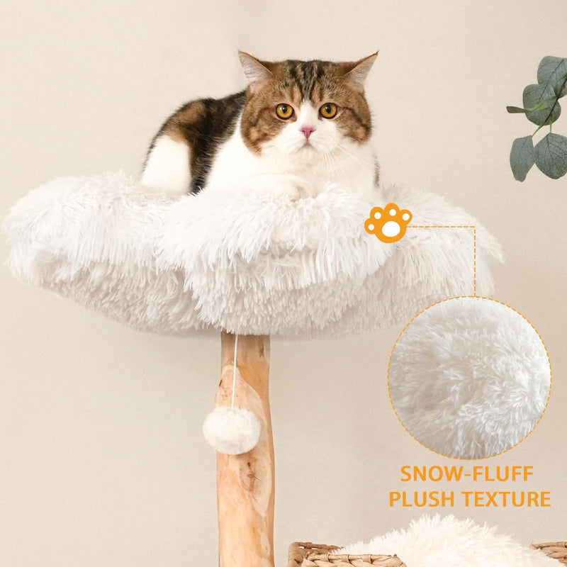 Copaner Modern Wooden Cat Tree Tower