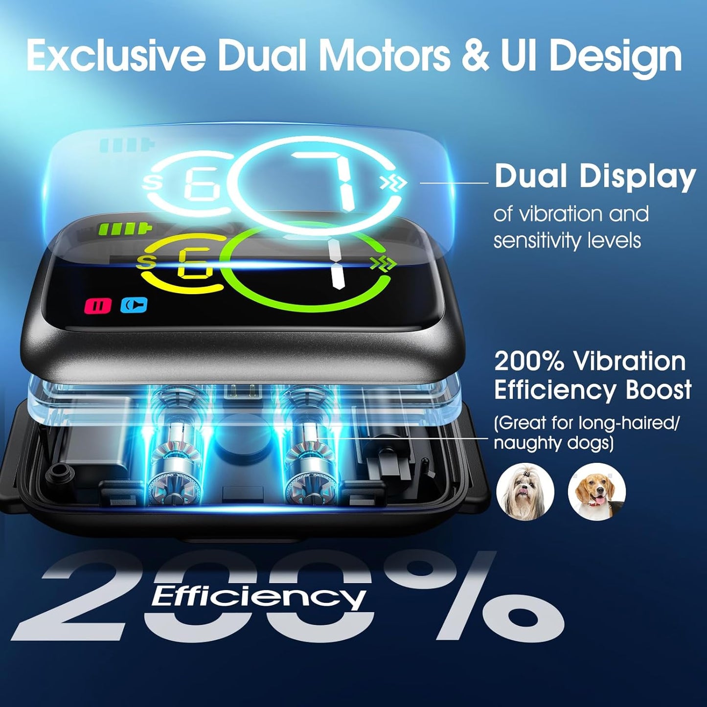 1S Stop Barking Smart Dog Bark Collar, Humane Anti Barking Device