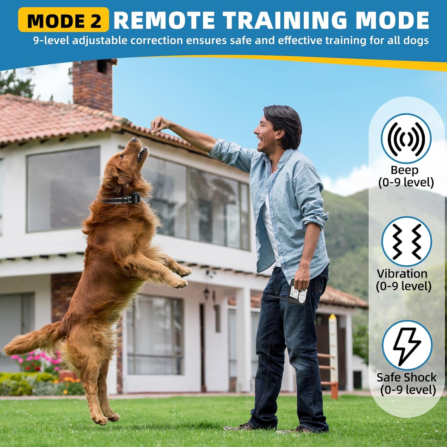 copaner Wireless Dog Fence, Invisible Fence for Dogs with LCD Screen