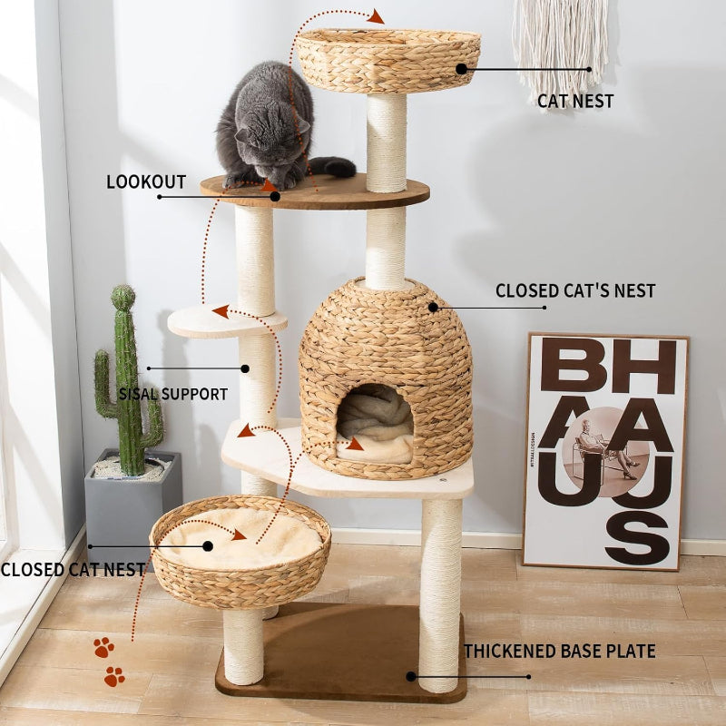 Copaner Cat Tree Tower with Sisal Staircase