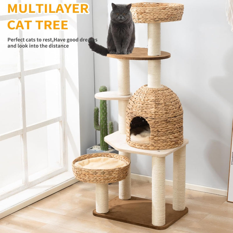 Copaner Cat Tree Tower with Sisal Staircase