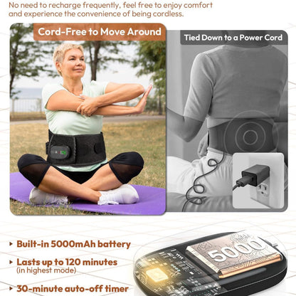 Cordless Infrared Light Belt with Heating Vibration