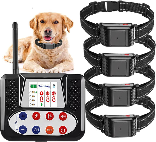 Wireless Dog Fence, Electric Dog Fence & Remote Training Shock Collar 2-in-1