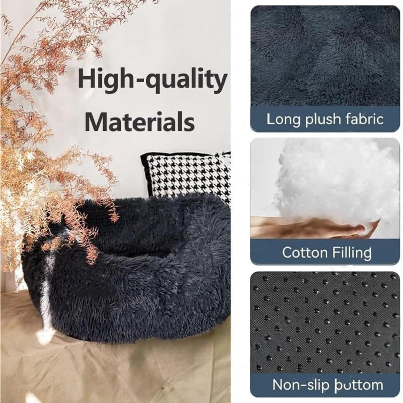 copaner Car Seat Pets Bed with Straps Furry Seats with Thick Cushion