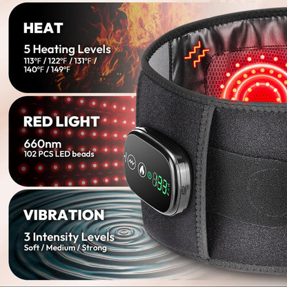Cordless Infrared Light Belt with Heating Vibration