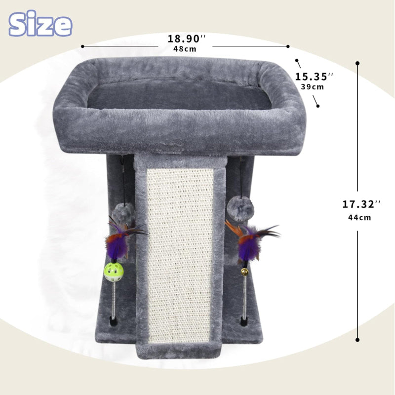 copaner Cat Tree Tower with Cat Scratching Post & Playful Toy Balls