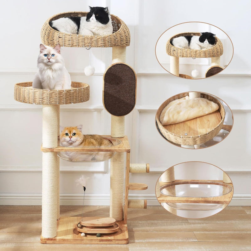 Copaner Heavy-Duty Modern Cat Tree 50 Inch