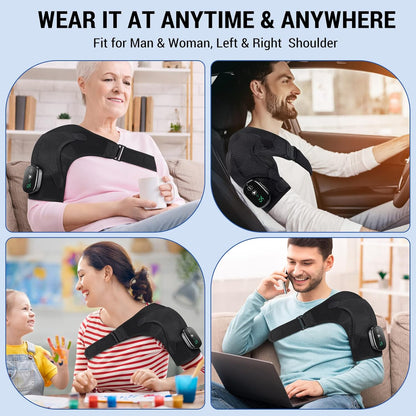 Cordless Shoulder Heating Pad with Massage