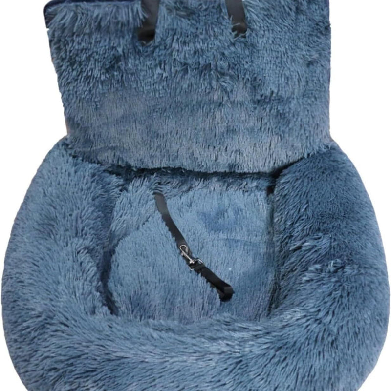 Car Seat Pets Bed with Straps Furry Seats with Thick Cushion