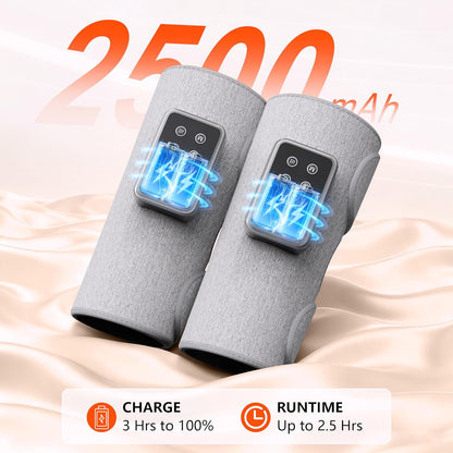 Cordless Leg Massager with Heat for Daily Pain & Comfort Use