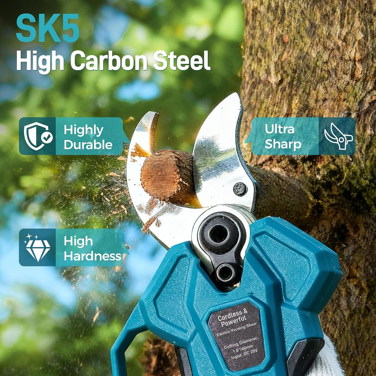 2-in-1 Cordless Electric Pruning Shears