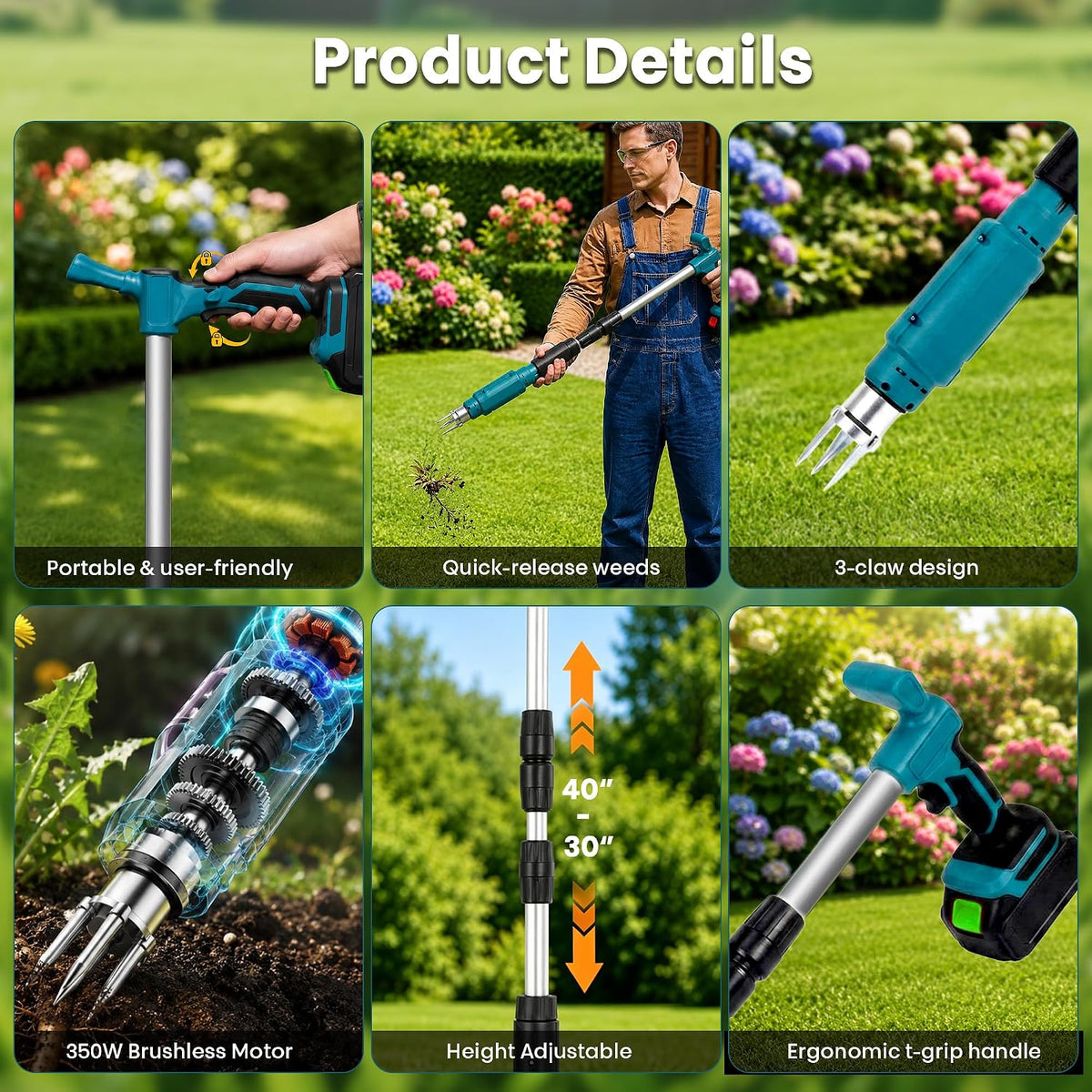 Electric Stand Up Weed Puller