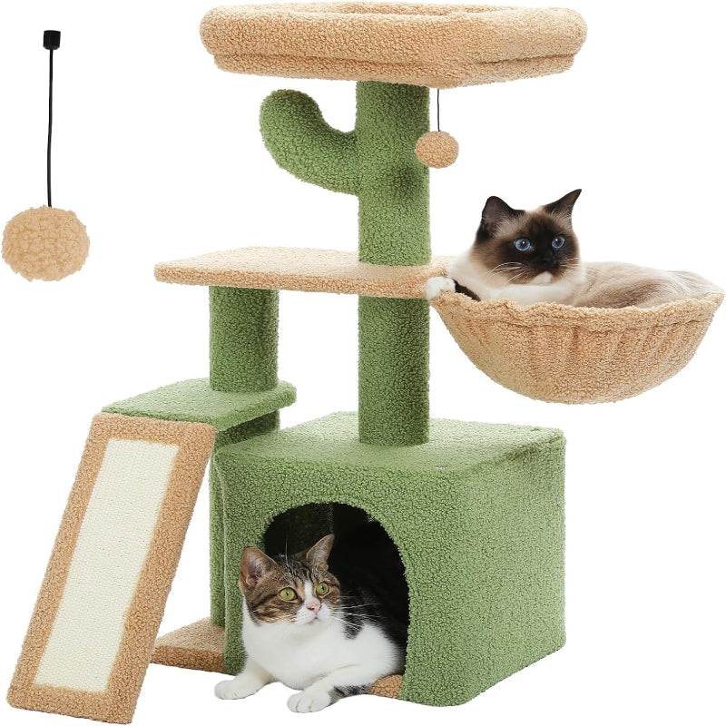 Copaner Cactus Cat Tree for Indoor Cats