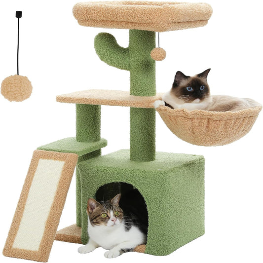 Copaner Cactus Cat Tree for Indoor Cats