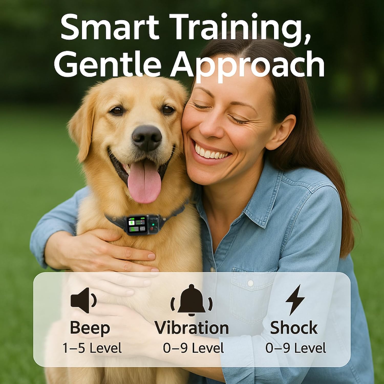 copaner GPS Wireless Electric Dog Fence – Circular Wireless Dog Fence System 