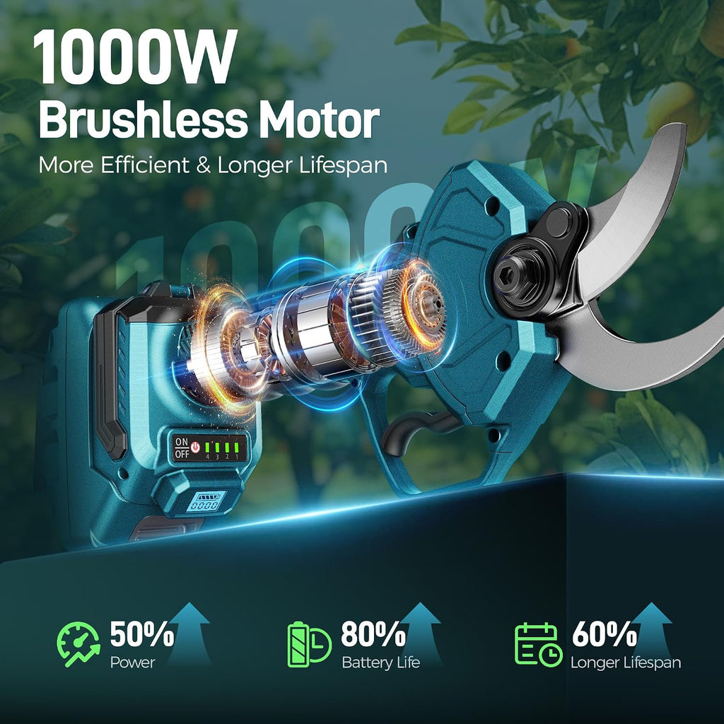 2-in-1 Cordless Electric Pruning Shears