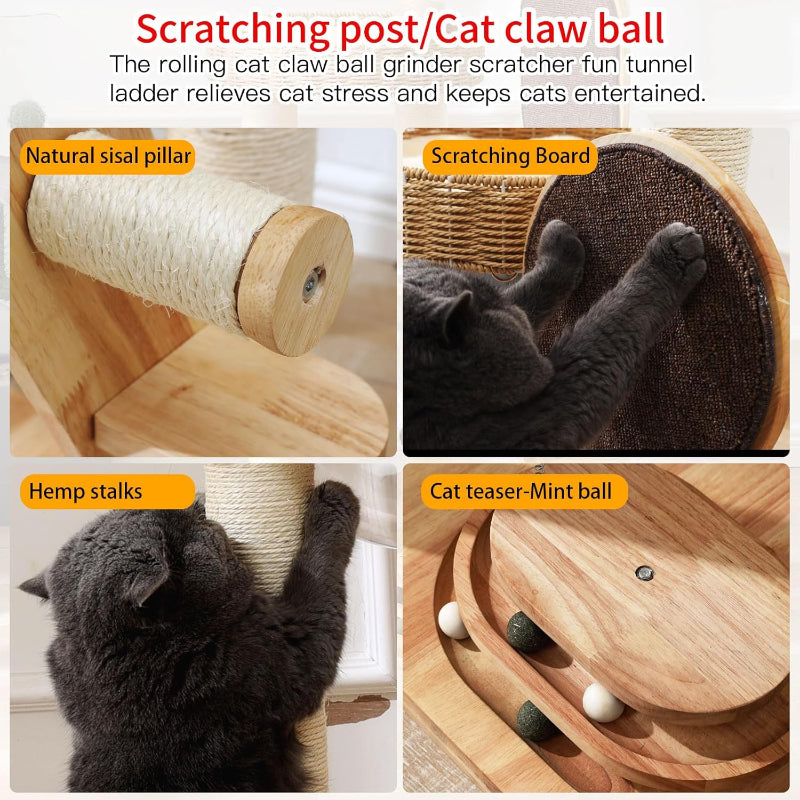 Heavy-Duty Modern Cat Tree 50 Inch