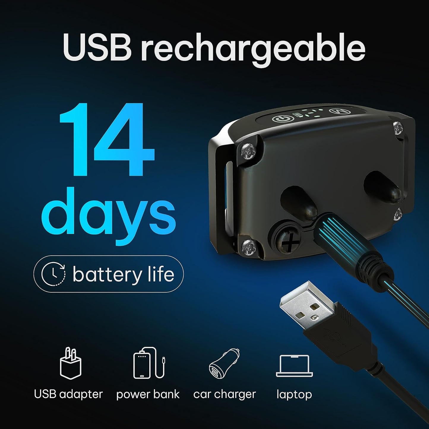 Dog Bark Collar - Rechargeable Smart Anti Barking Collar for Dogs