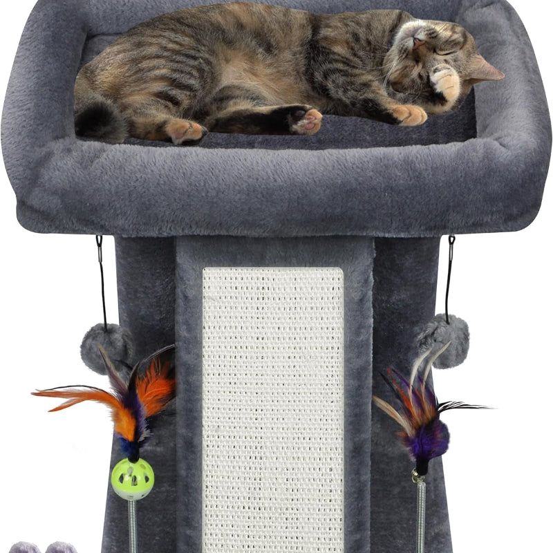 copaner Cat Tree Tower with Cat Scratching Post & Playful Toy Balls