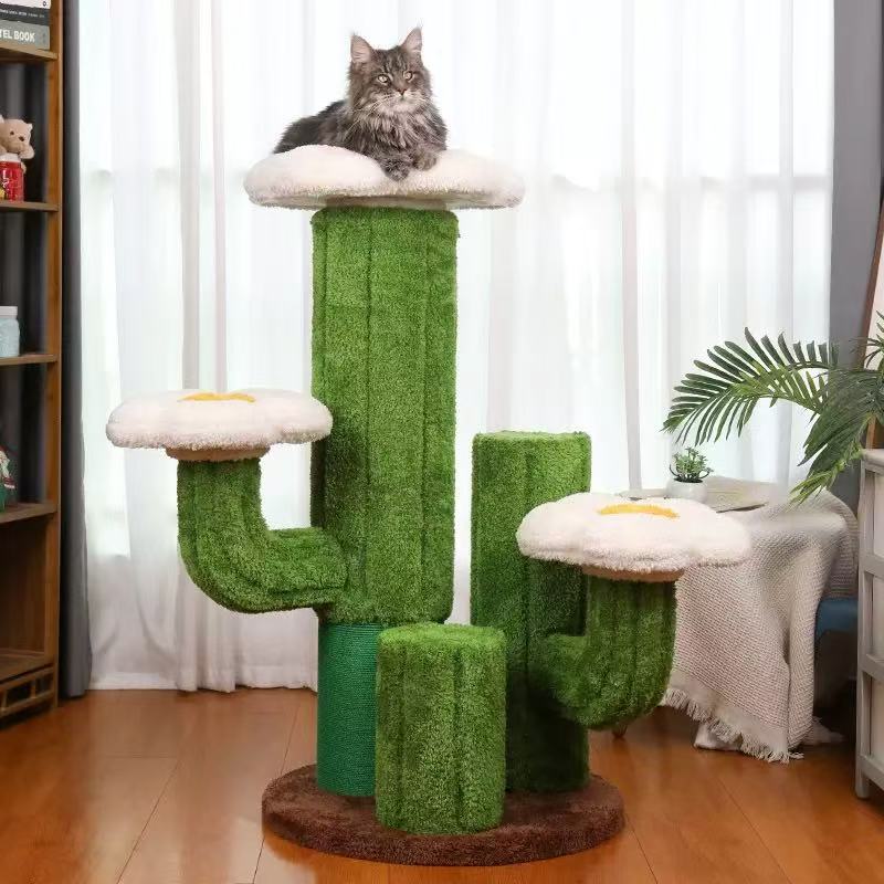Deluxe Large Cactus Solid Cat Tree