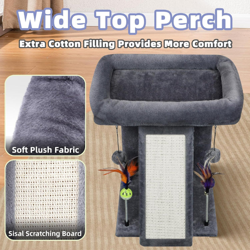 copaner Cat Tree Tower with Cat Scratching Post & Playful Toy Balls