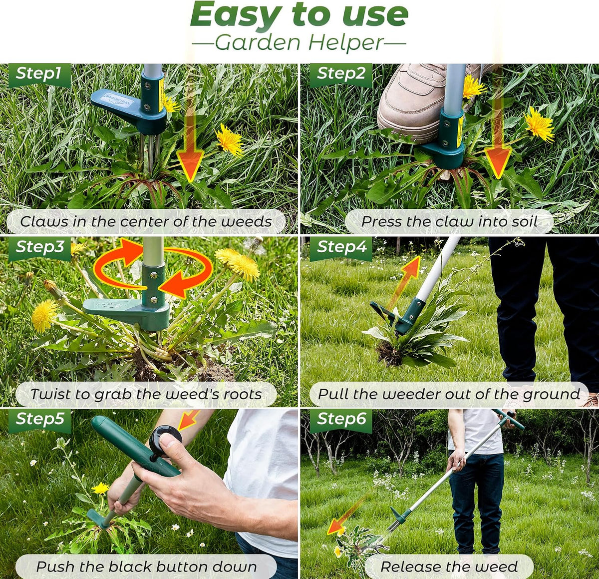 Stand Up Weeder Hand Tool