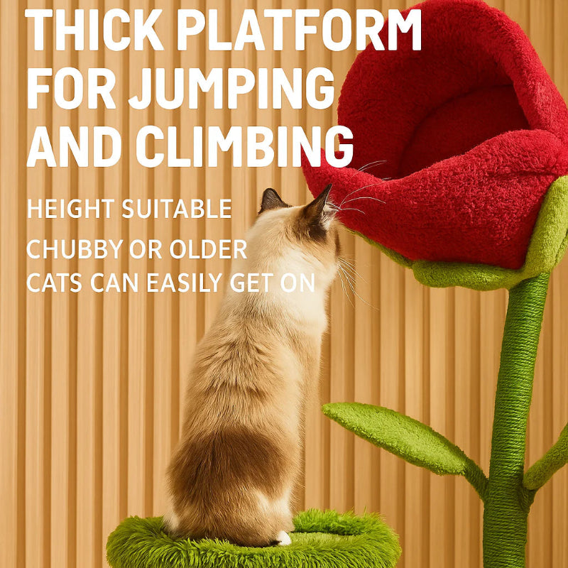 Rose Cat Tree Bed