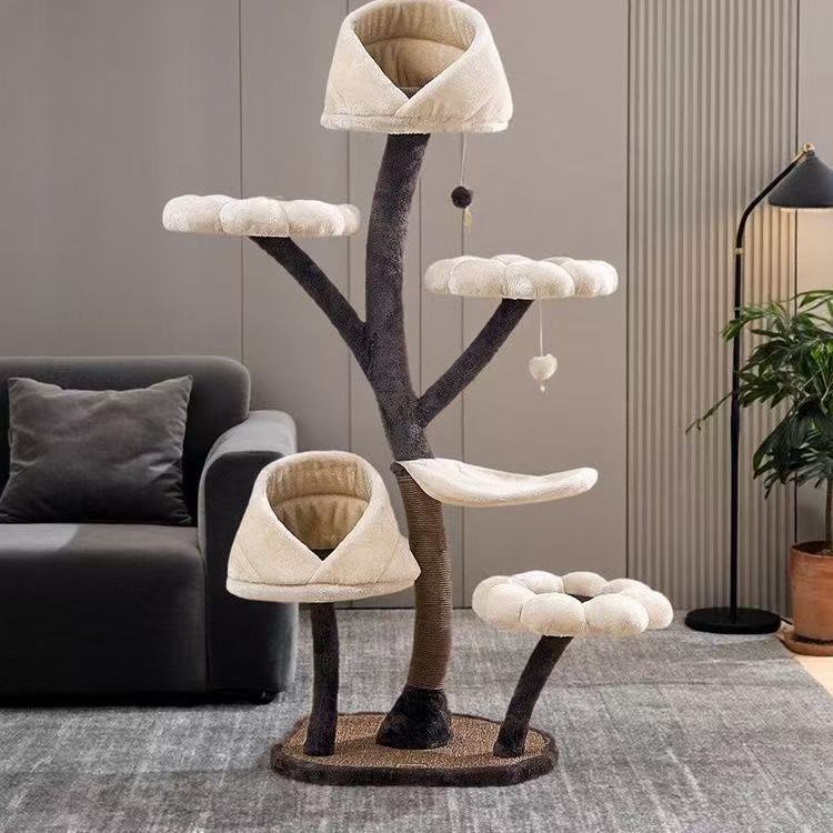 3 Flower Platforms & 2 Perch Cat Tree