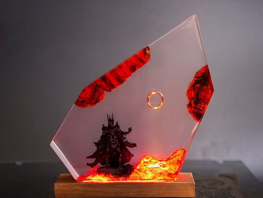 Handmade The Ring of Flame – Handcrafted Dark Art Lamps