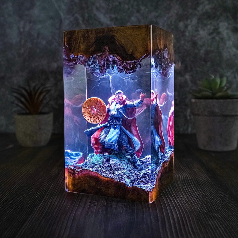 Custom Super Hero night light  doctor strange movie Epoxy Night Light