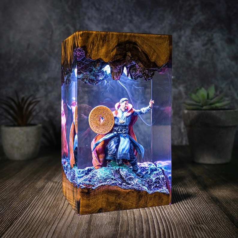 Custom Super Hero night light  doctor strange movie Epoxy Night Light