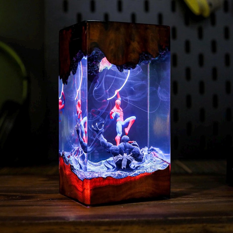 Custom Super Hero night light,  Venom movie Epoxy Night Light Movie lamp