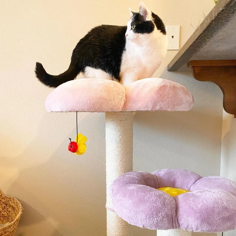 Three Flower Cat Tree