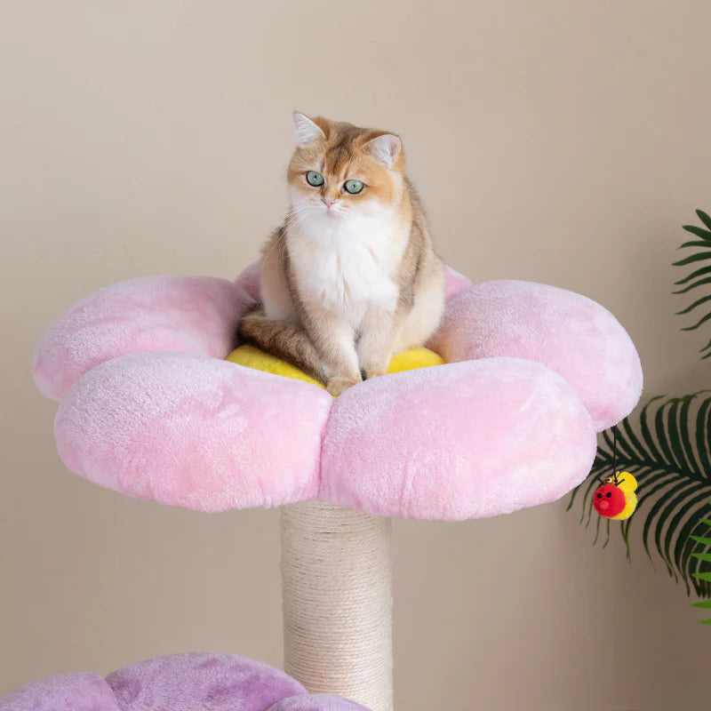 Three Flower Cat Tree